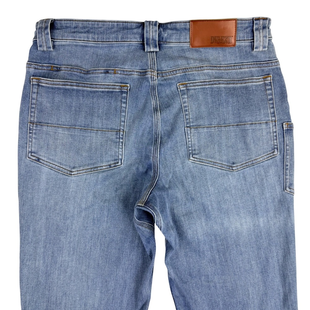 Duluth Ballroom DoubleFlex Jeans Men 33x34 Blue Cotton Stretch Standard Fit Work - Picture 5 of 16